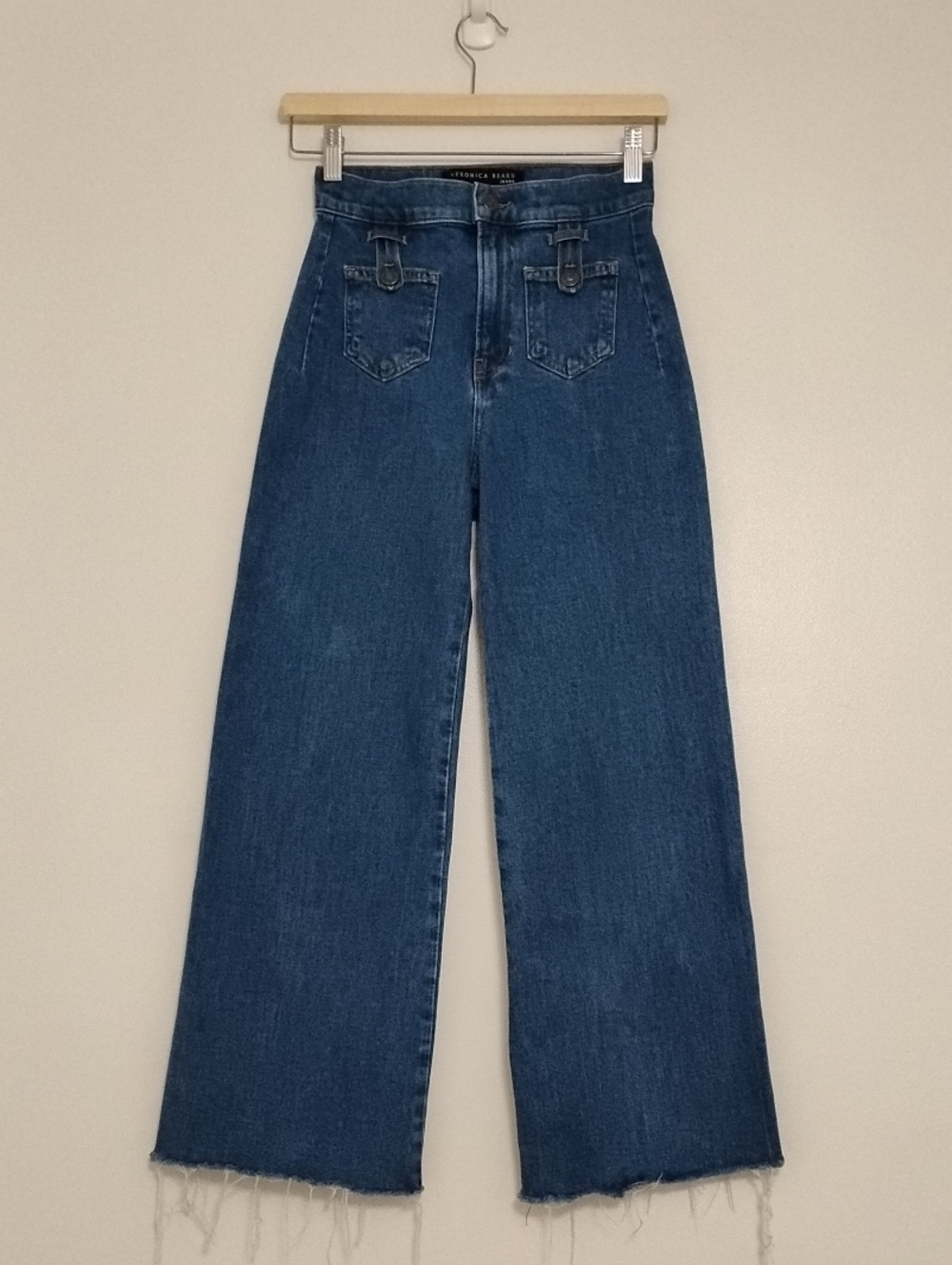 Veronica Beard Grant wide Leg Extra HR Jeans Sz 25